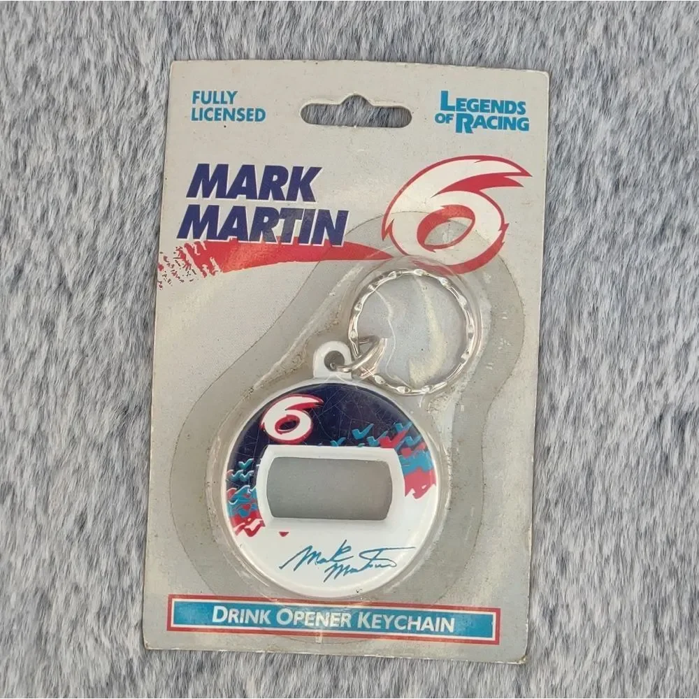 Legends of Racing Mark‎ Martin #6 Drink Opener Keychain